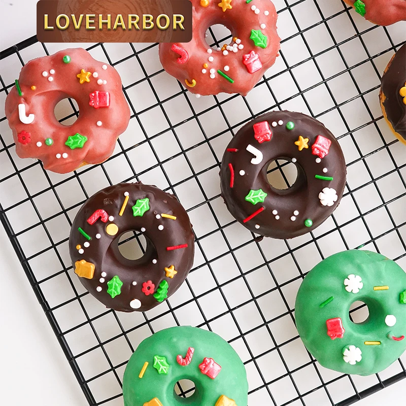 

Three-Shape Donut Mold Cake Pan, 12-Cavity Non-Stick Flower-Shaped Donut Bakeware for Easy Demolding in Oven Baking