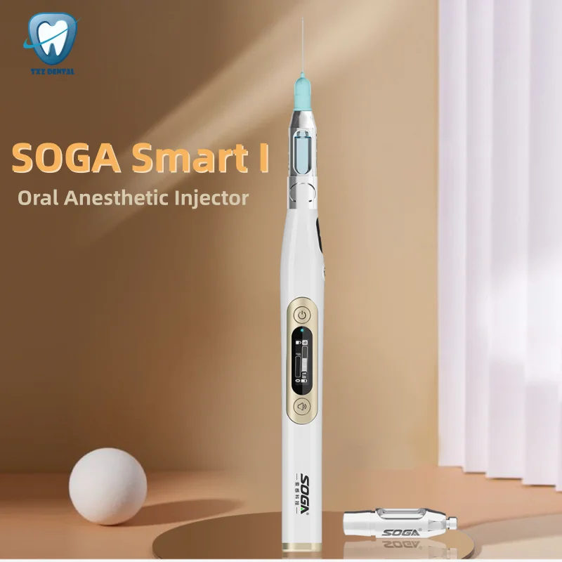 Dental Anesthesia Syringe SOGA Smart I Portable Painless Oral Local Anesthetic Injector Pen With LCD Display Dentistry Equipment