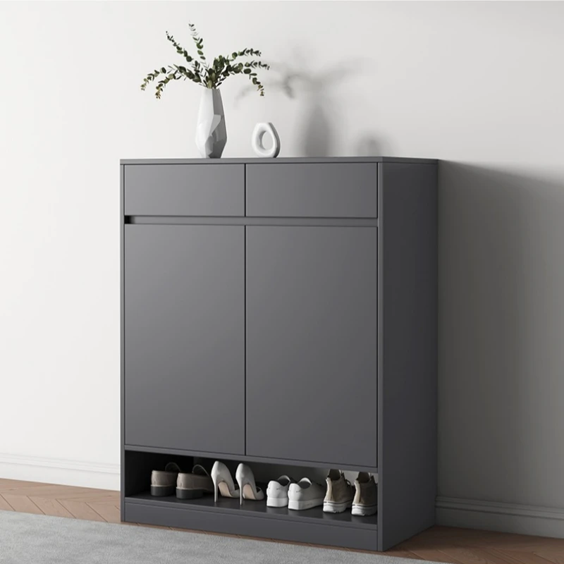 

Solid wood shoe cabinet for home use, Italian style cream wind, large capacity multi-layer entrance shoe cabinet muebles