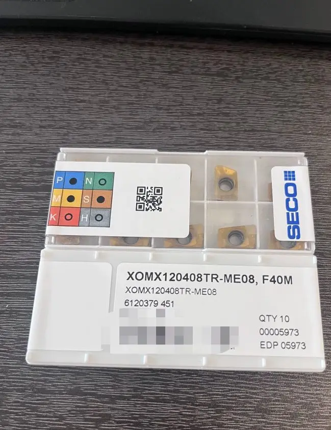 

Hard alloy cutting blades XOMX120408TR-ME08,T350M