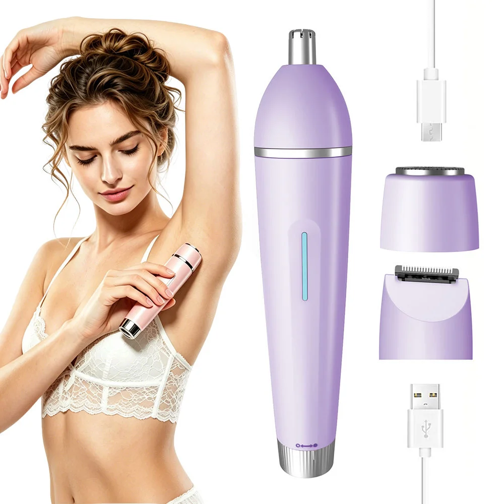 

Electric Razors for Women 3 in 1 Waterproof Razors Painless Bikini Trimmer Wet&Dry Use Lady Shaver for Underarm Leg Arm Body