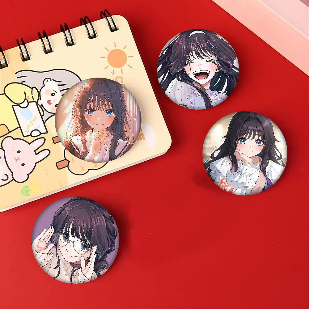 جديد K-Kaoruko Waguri تخصيص لينة زر دبوس للنساء مجوهرات إبداعية مضحك شارة الكرتون عاشق قبعة