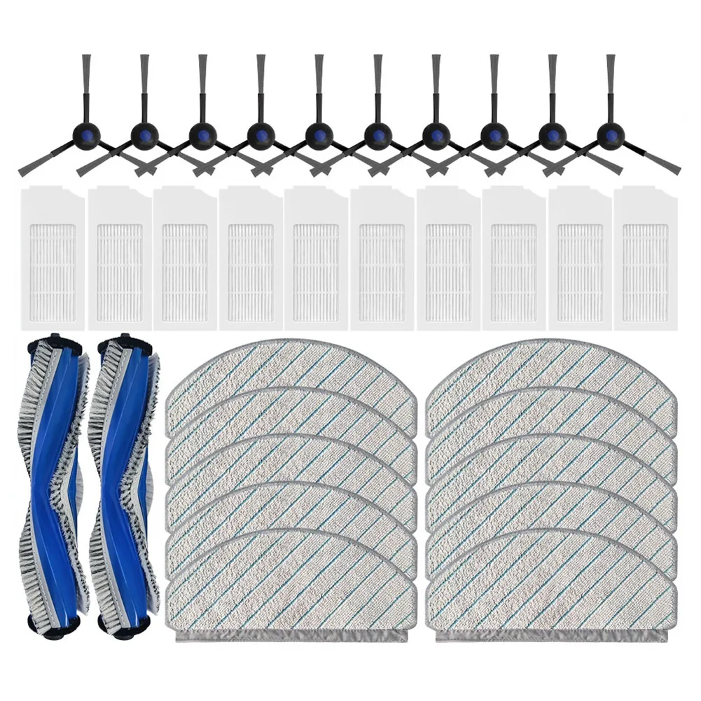 Ecovacs Deebot N20 / N20 Plus / N20 Pro Plus ロボット掃除機用 KEOL メインサイドブラシ、HEPAフィルター、モップクロス、アクセサリー