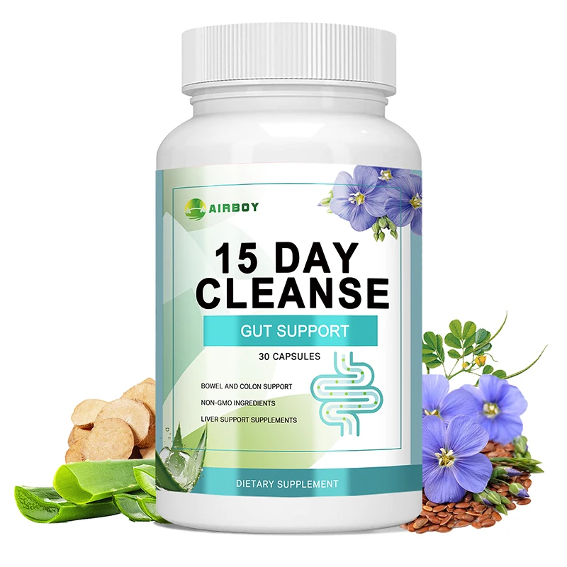 Gut and Colon Support 15-day Cleanse and Detox To Reduce Abdominal Pain, Bloating, Constipation and Aid Gut Health