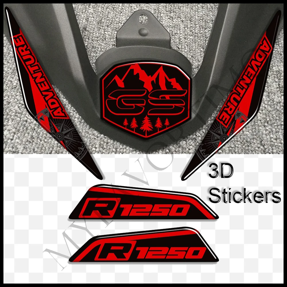 Adventure Motorcycle Front Beak Fairing Extension Wheel Extender Cover Stickers Decal For BMW R1250GS LC ADV R 1250 GS