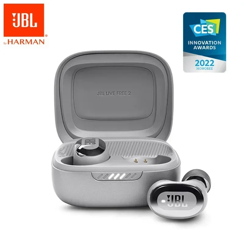 Original JBL LIVE FREE2 True Wireless Bluetooth Earphone Noise-cancelling Earbuds Music Sports Headset IPX5 Waterproof Antisweat