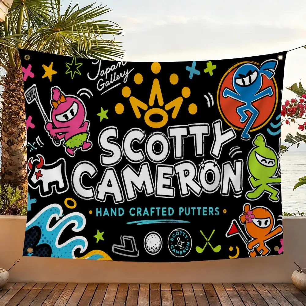Marke S-Scotty Cameron Flags Home Yard & Garden Decor Banner – Wandhängende Flagge für den Innen- und Außenbereich – Detail 2