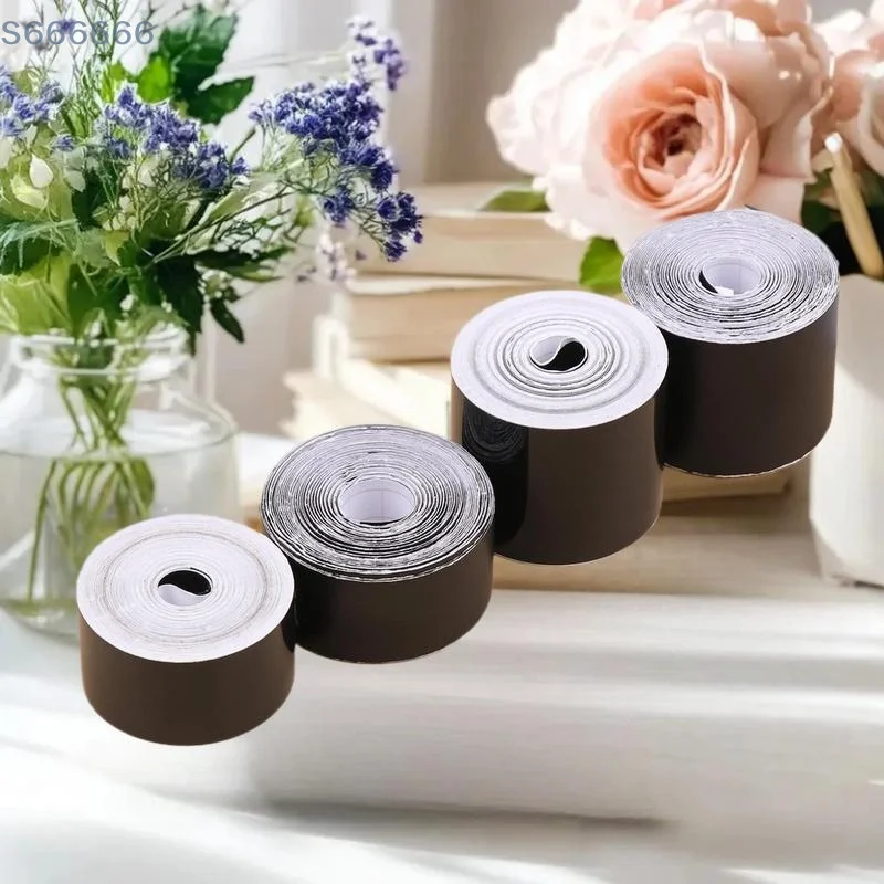 

5/ Durable Gloss Black 3/5cmX10M Car Vinyl Wrap Strip Tape Kit, Anti-Scratch Window and Door Protective Foil Accessory