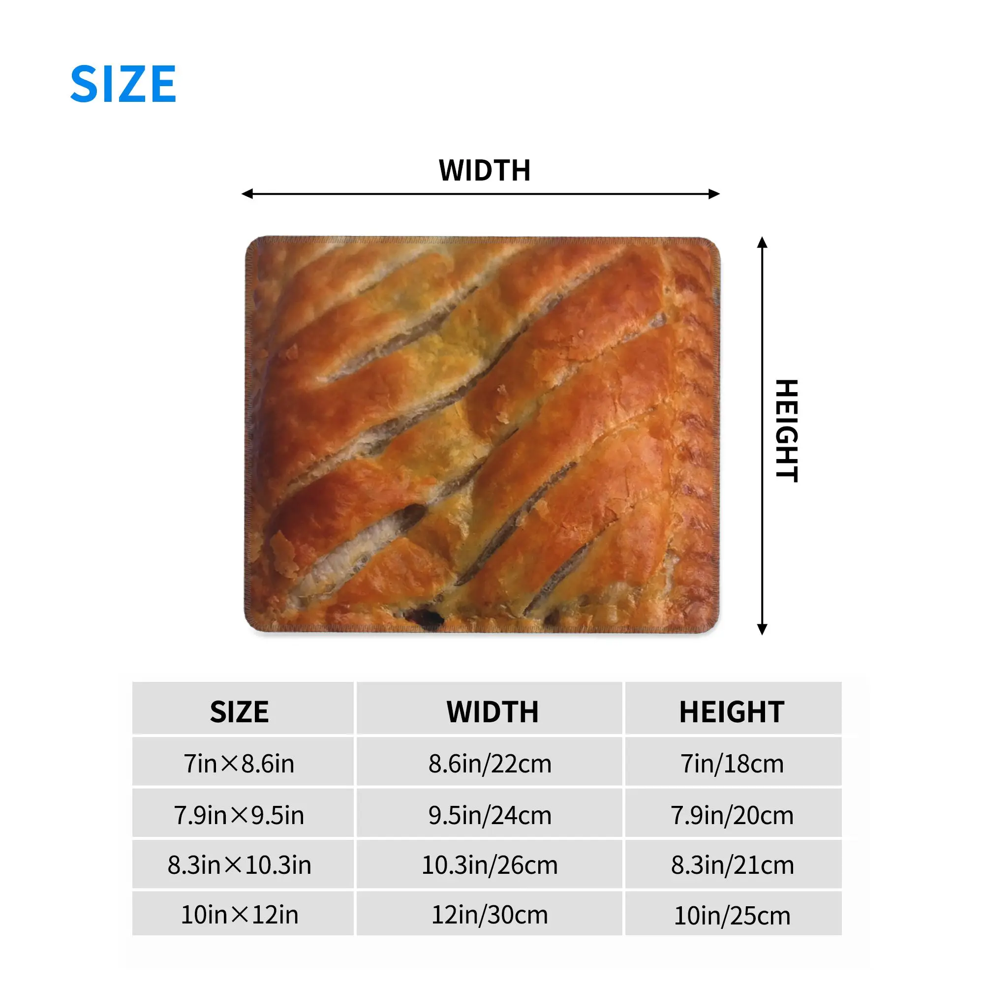 Greggs Steak Bake Mouse Pad Computer Keyboard Mouse Mat Gamer PC Laptop Desk Mat Office Accessories Table Mats