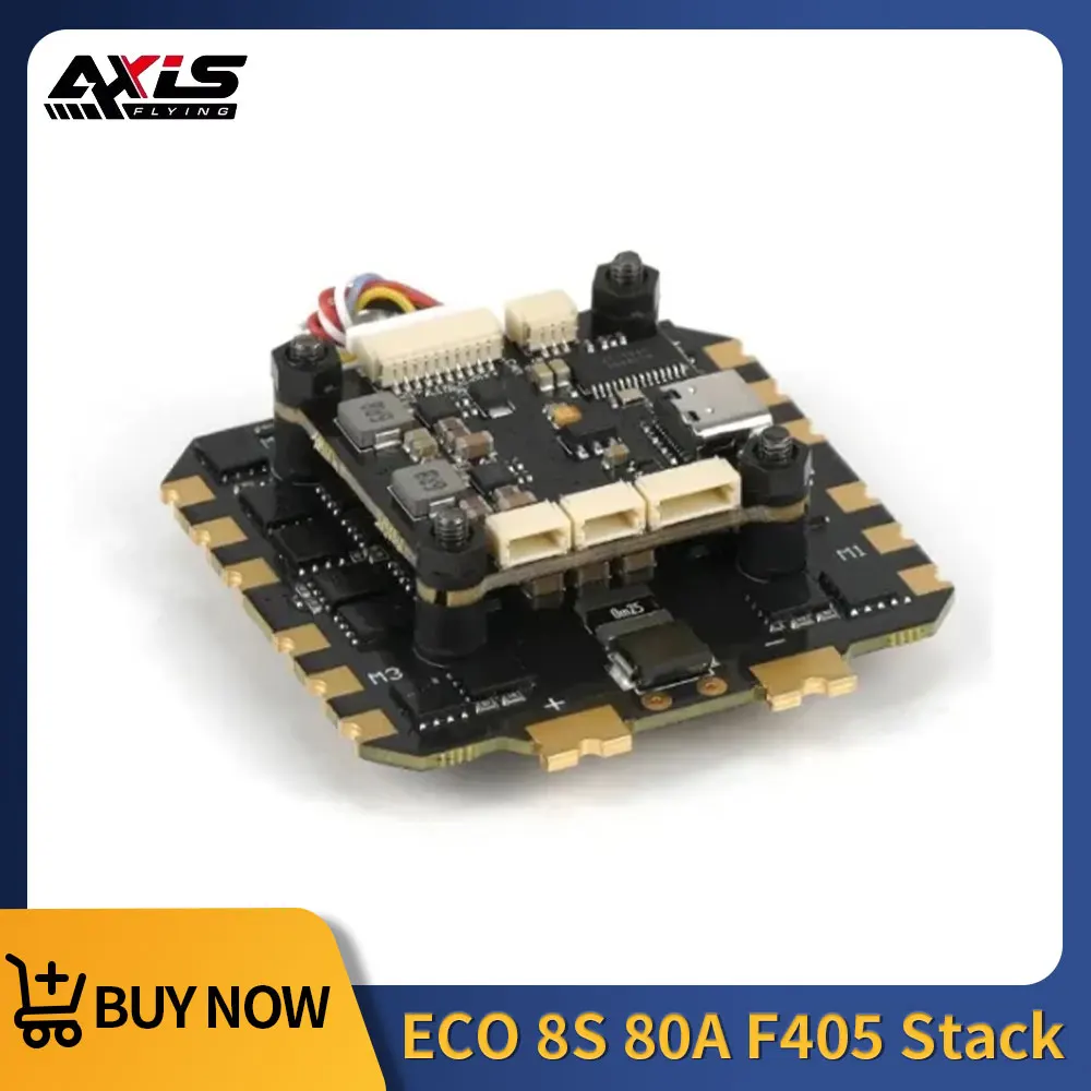 Axisflying ECO ESC 80A pile F405 contrôle de vol 8S entrée boîte noire 16 mo pour Freestyle course RC FPV Drone quadrirotor longue portée