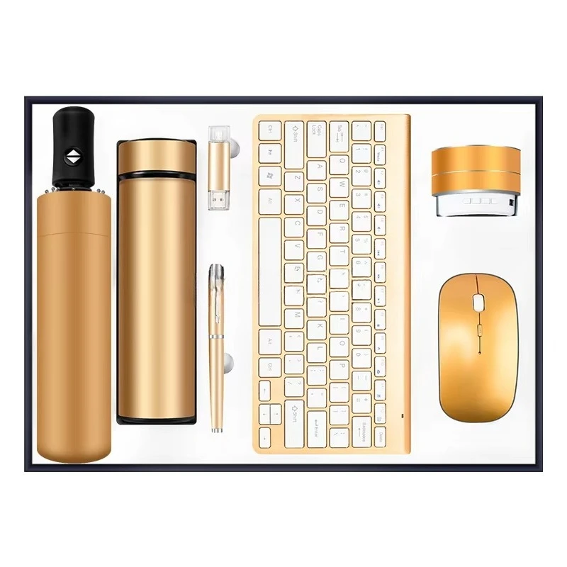 

Business Gift Set Wireless Mouse Keyboard Set USB Flash Drive Pen Mouse Keyboard Speaker Mobile Device OEM