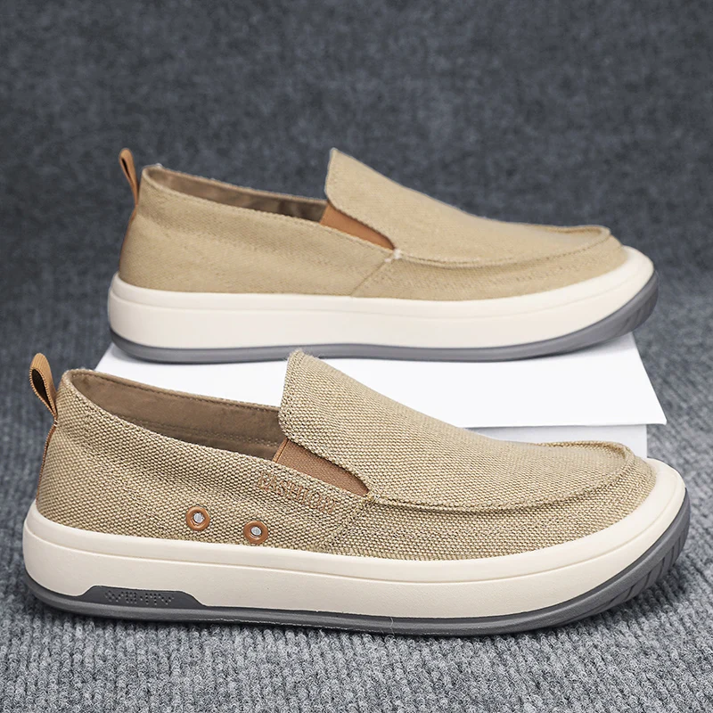 2024 New Men\'s Shoes Lighted Summer Slippers Outdoor Casual Sandals Low-top Slip-On Lazy Shoes Fashion Trend