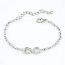 Fashion Simple Creative Gifts Infinite Character Bracelet Titanium Steel Plated Rose Gold Bracelets Jewerly Accessories Decor