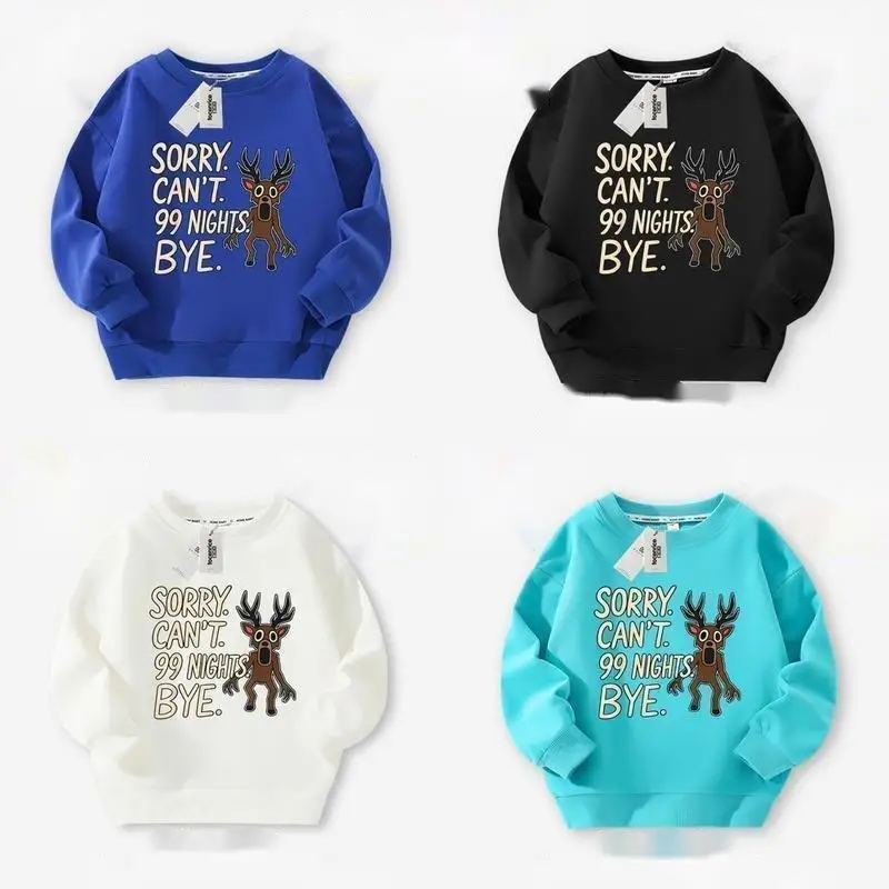 

99 Nights Hoodies For Kids Costumes 99 Nights In The Forest Deer Hoodie Sweatshirt Children's Winter Autumn Hoodies Keep Warm