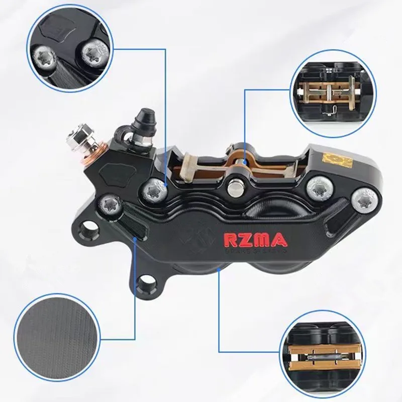 Universal 40mm Mount Pitch 4 Piston Motorcycle Brake Caliper For Honda Yamaha Kawasaki Suzuki KTM For Frando HF6/FR6/F101 Modify