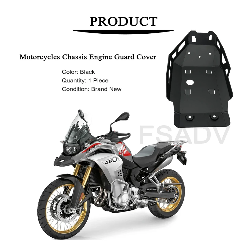 For BMW F850GS F 850 GS F750GS F850 GS F 750 GS Adventure 2022-2024 Motorcycle Engine Protection Chassis Bash Cover Skid Plate