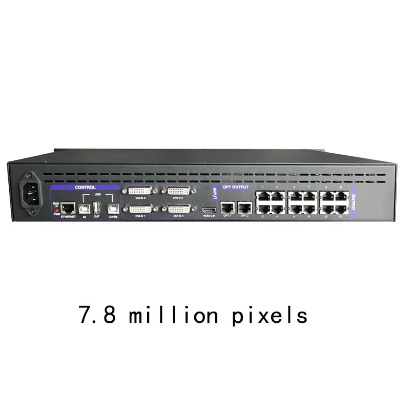 New Linsn TS12 LED splicing wall controller，  7.8 million pixels with 12 Gigabit network port output,