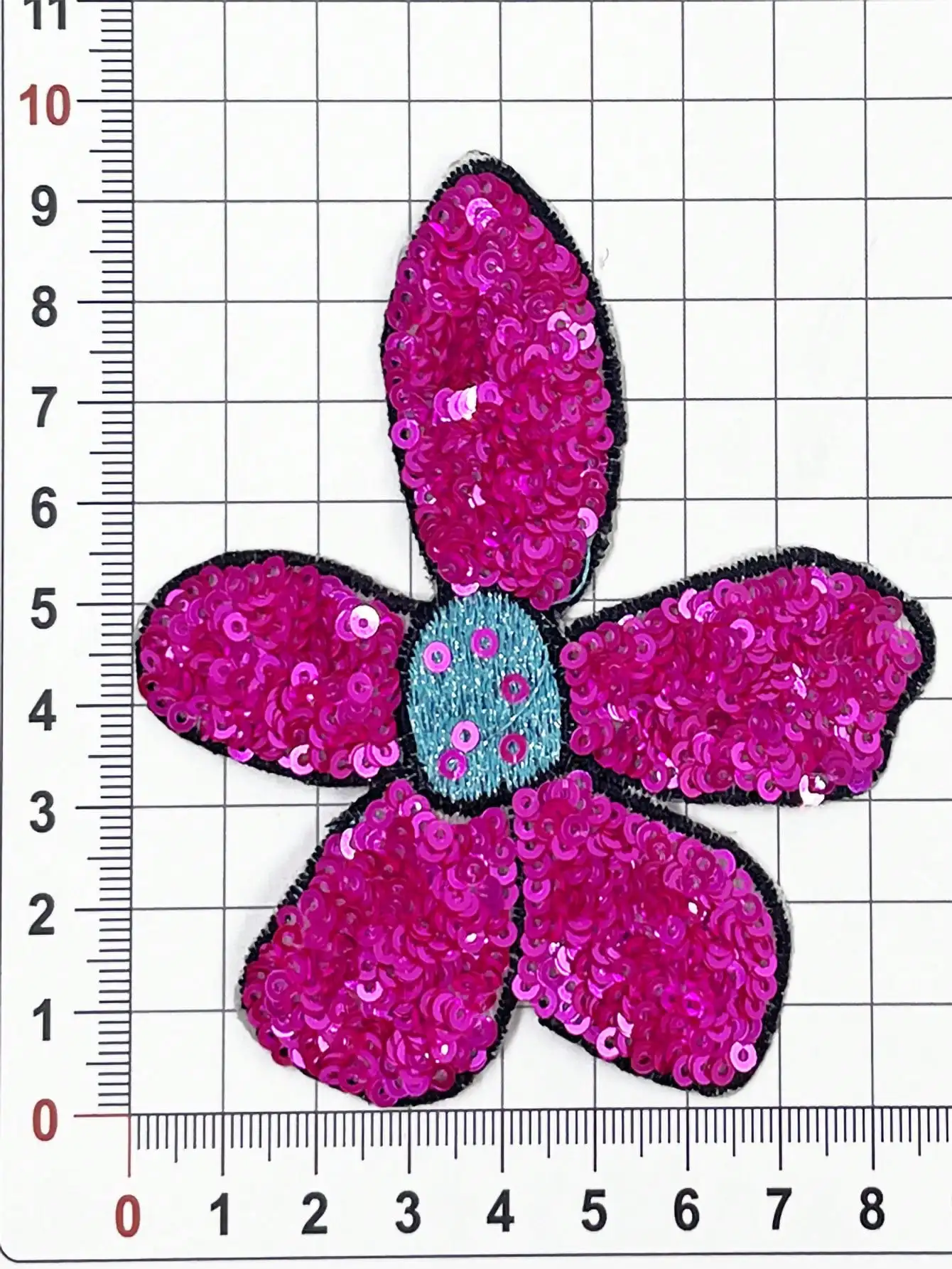 1 Piece Iron On Fashion New Sweet Small Size Colourful Flowers Bead DIY Clothes Bags Decorative Stickers Sequins Subsidies Patch