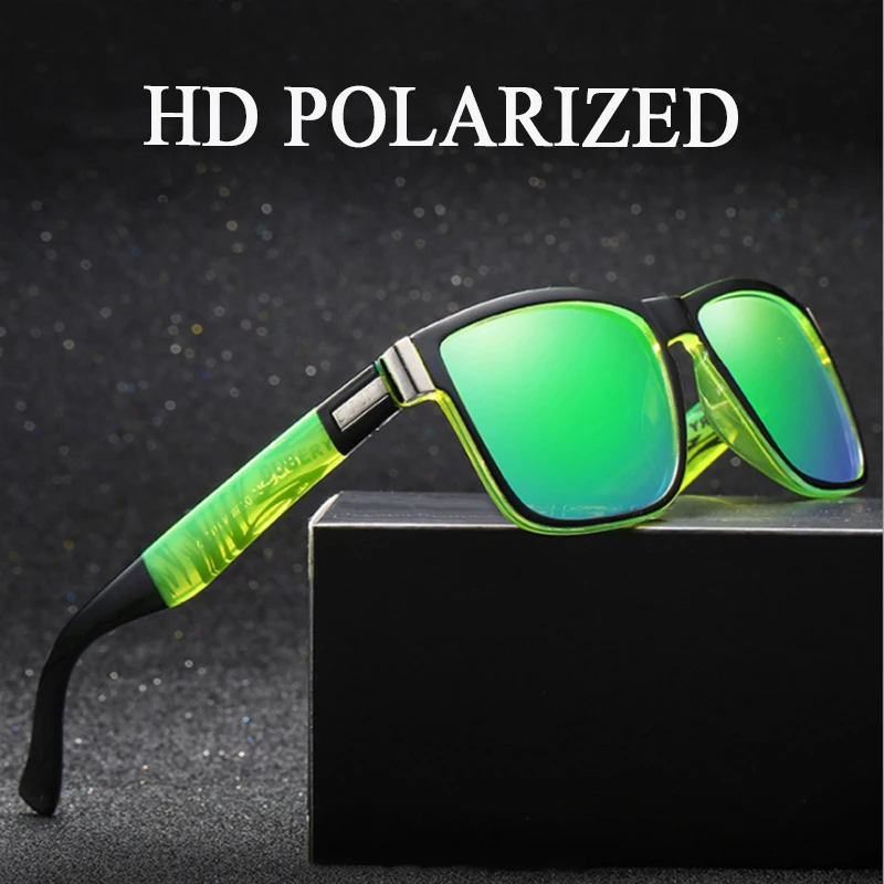 Klassische UV400-Sonnenbrille für Damen und Herren, modisch, Outdoor-Sport, Angeln, Wandern, Golf, Reisen, quadratische Retro-Brille