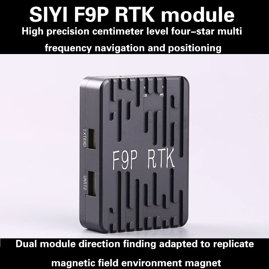

SIYI F9P RTK Centimeter Level GPS Dual Module Open-Source Lateral Module for PX4/ArduPilot Positioning System