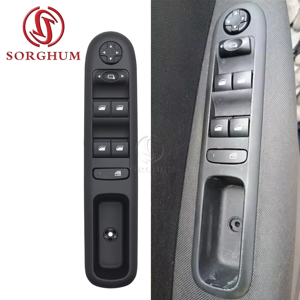 SORGHUM Master Power Window Switch 96650620ZD 96650621ZD For Peugeot 3008 5008 Wagon 2009-2016 Window Lifter Control Switch