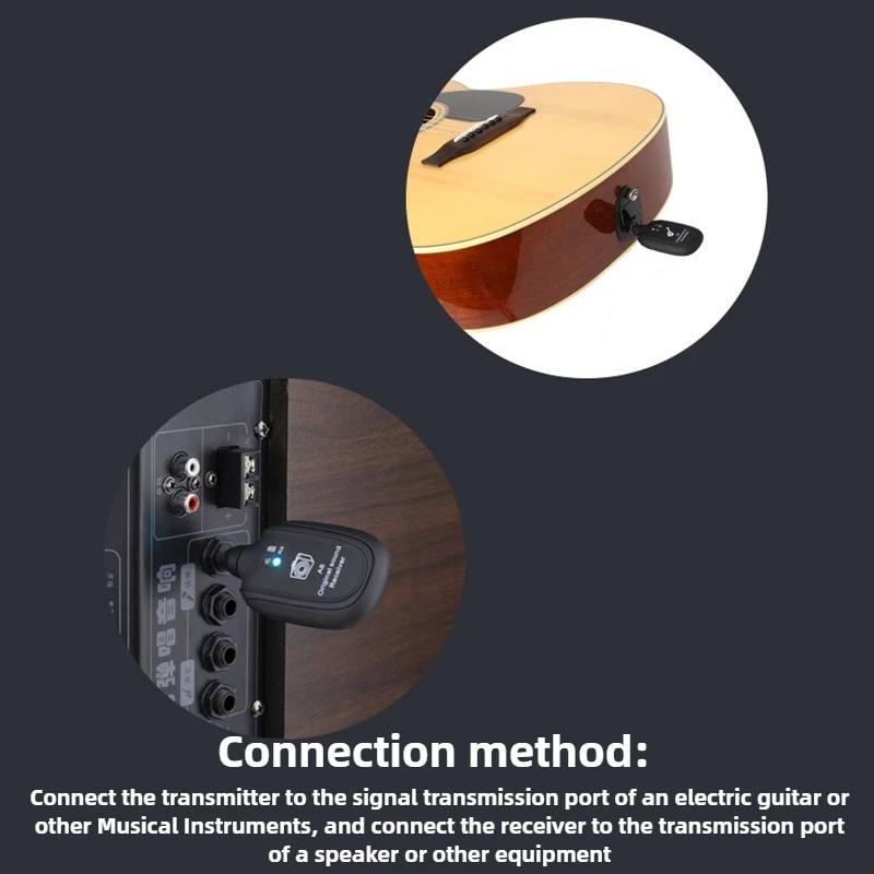 A8 Guitar Wireless Audio Transceiver Portable Wireless Pickup Electric Bass Guitar Blowpipe Transmission System Instrument Parts
