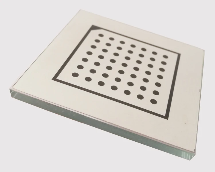 HalconCalibration Plates High Precision Dot Aluminum Oxide Calibration Plates 7*7 Diffuse Non-Reflective