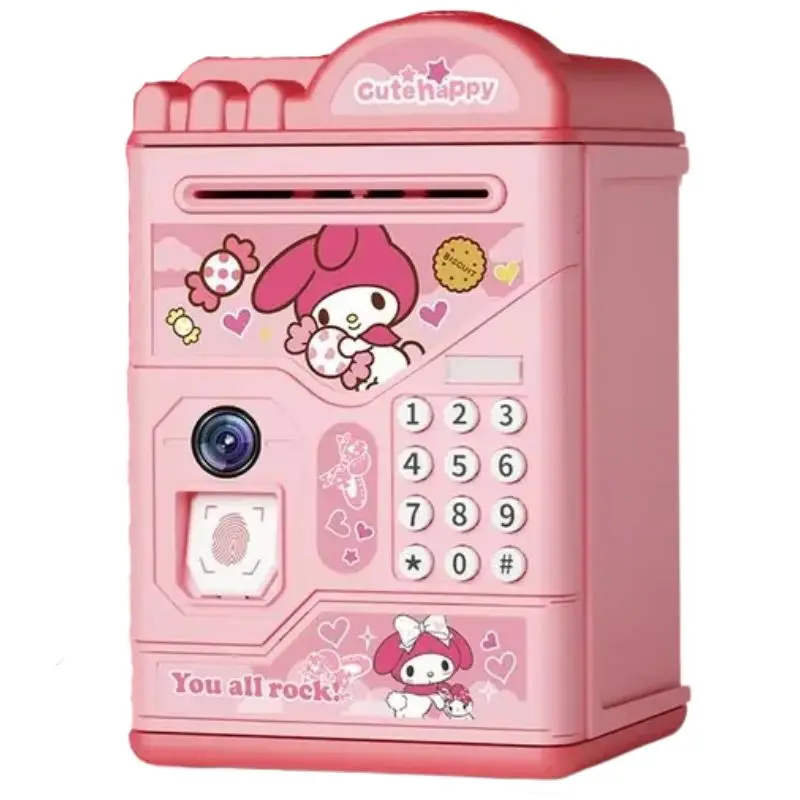 Kuromi Cinnamoroll Pochacco My Melody Kawaii Cute Cartoon Piggy Bank Children\'s Lockbox Only goes in and out of the piggy bank