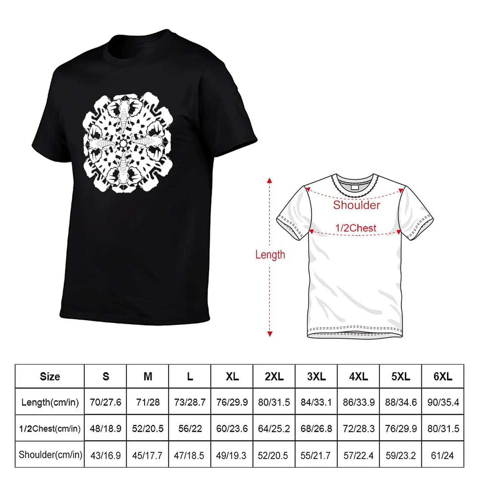 African Elephant ZOOFLAKE T-Shirt graphic t shirts vintage anime shirt customs fruit of the loom mens t shirts