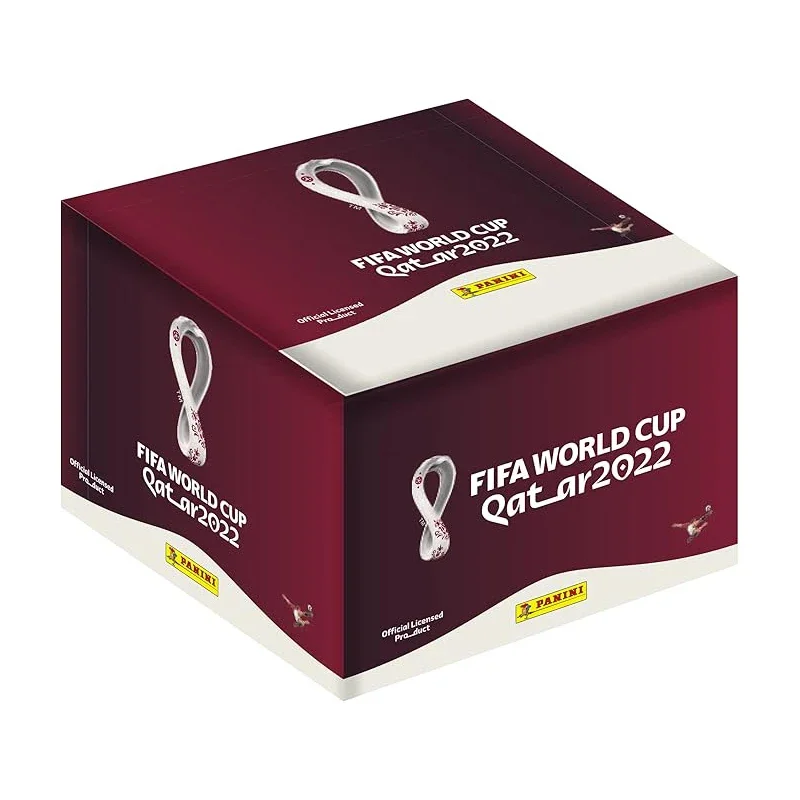 صندوق ألبوم الملصقات الرسمي لكأس العالم فيفا قطر 2022 من بانيني، 50 عبوة، جمع وتجارة، إصدار محدود #3
