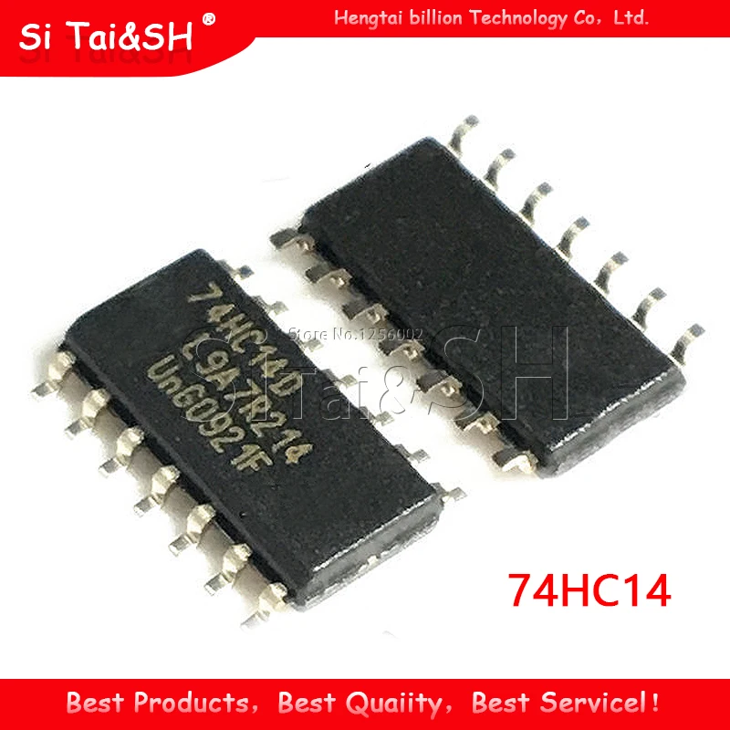 20PCS Logic chip Patch 74HC14 74HC14D SN74HC14DR SOP-14