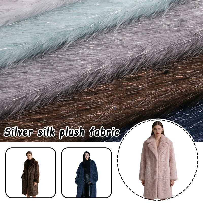 

100x160cm Long Plush Fabric Home Decoration Fabric Handmade DIY Women Clothes Bag Sewn Fabric