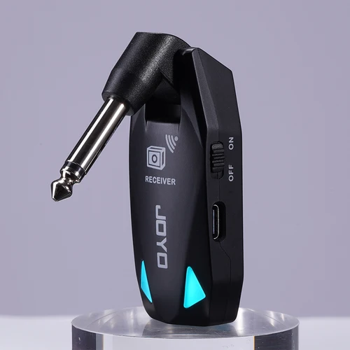 Imagen 2 del producto Transmisor y Receptor de Audio Inalámbrico JOYO JW-08, Sistema de Guitarra Inalámbrico Digital UHF ISM, Banda de Frecuencia 20-20kHz, 6 Canales de Señal