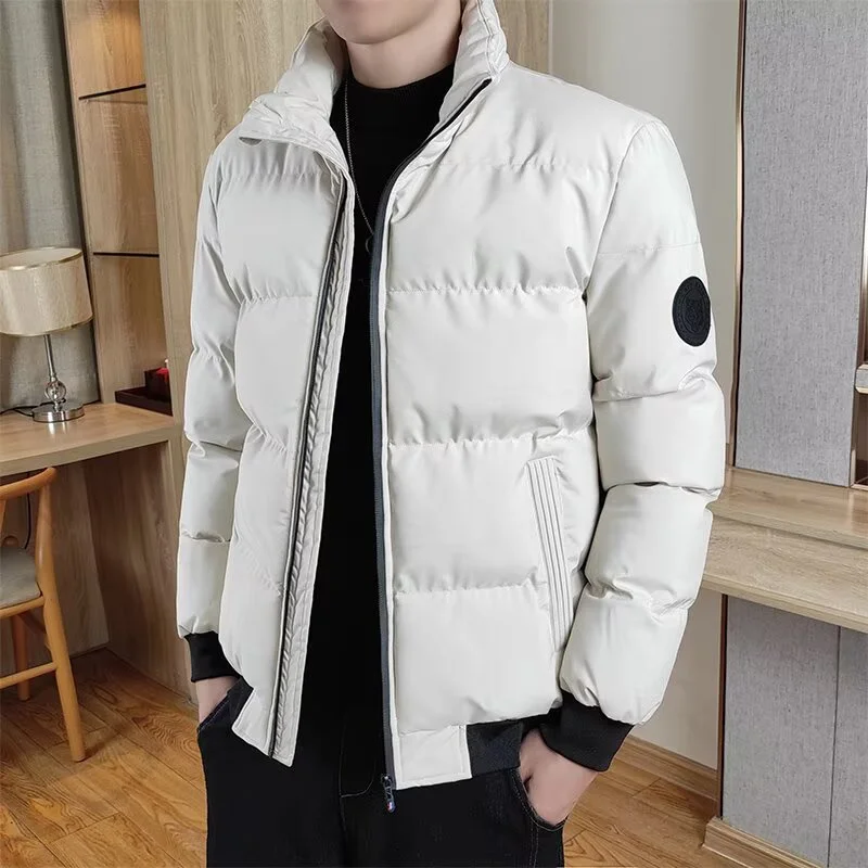 Herbst-Winter-Herren-Reißverschluss-Cardigan-Jacke, schnelltrocknend, trendige Herrenjacke, lässiger Stehkragen-Mantel, große Größe, bequeme Oberteile – Detail 4