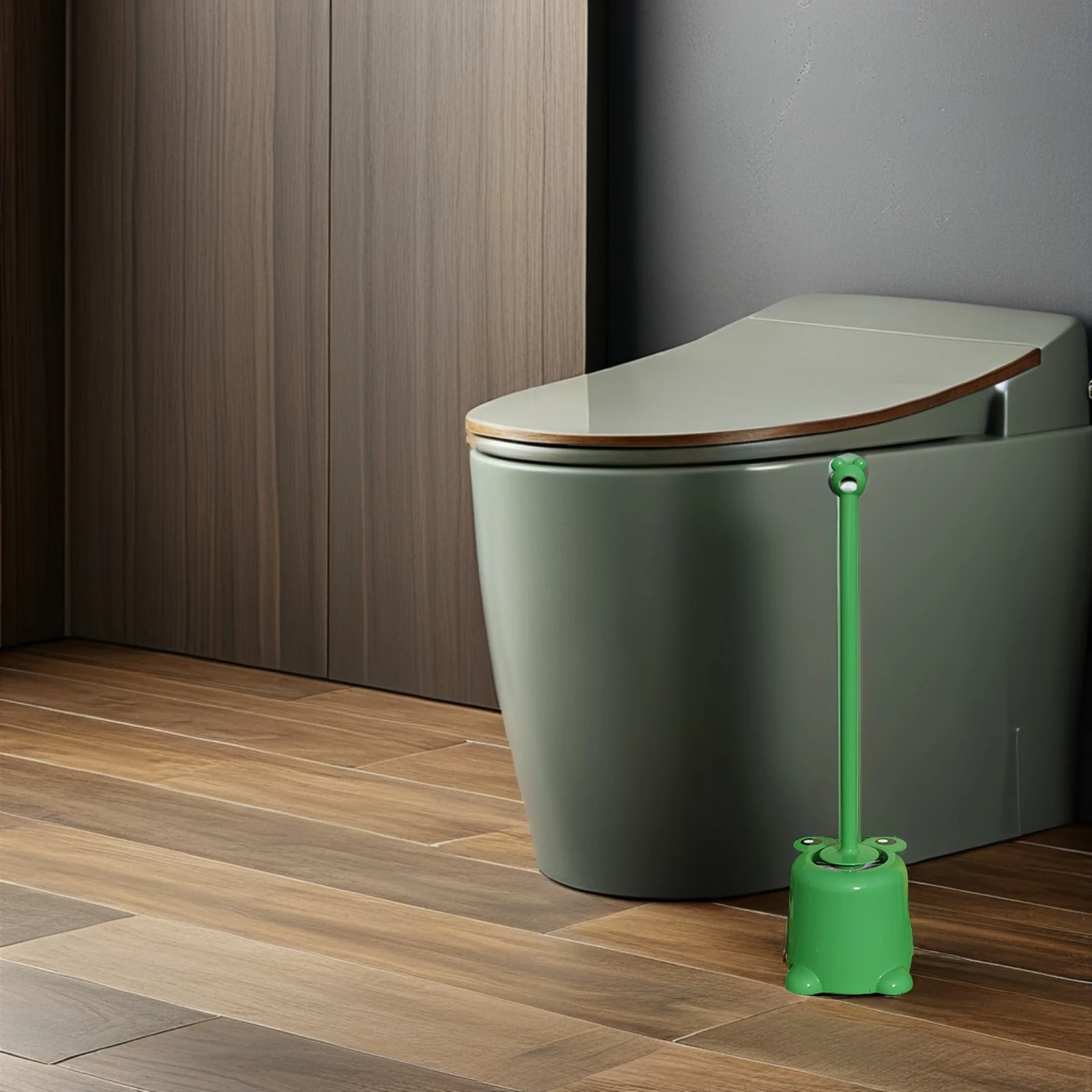 

Cute Toilet Cleaning Brush Set with Holder Long Handle Scrub Brush for Bathroom Toilet Bowl Cleaner Multi Purpose Household Tool