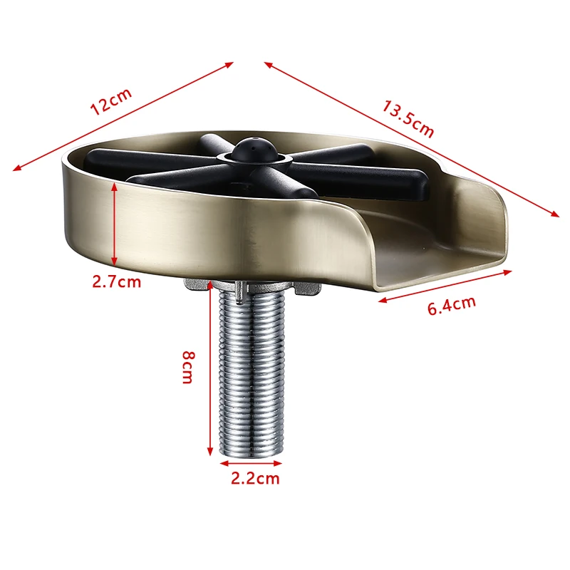 Lavello rubinetto vetro risciacquo tazza rondella in acciaio inossidabile metallo ad alta pressione bottiglia di lavaggio automatico tazze Home Bar caffè tè