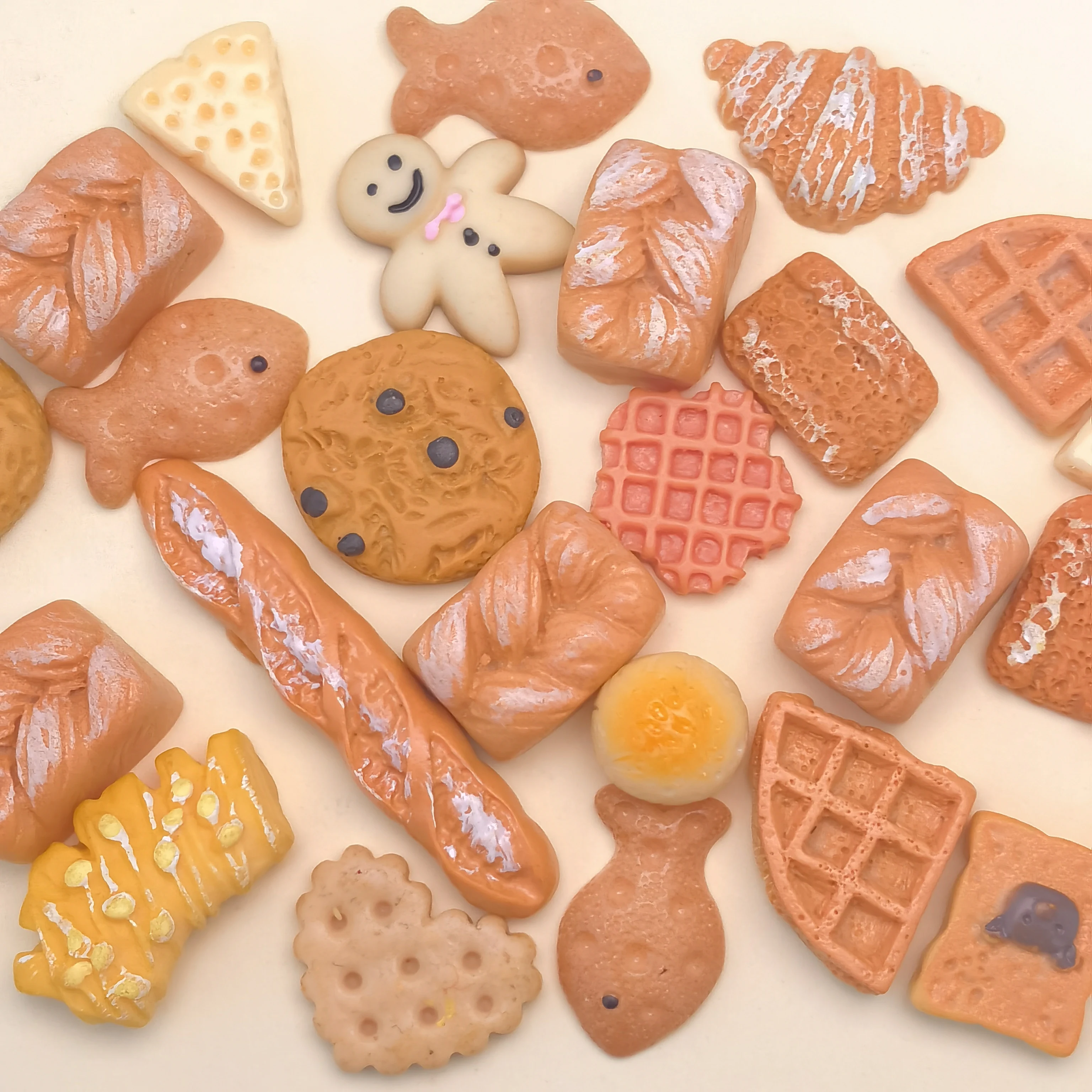 Diy Crystal Slime Supplies Accessories Phone Case Decoration For Slime Filler Miniature Resin Cookies Bread Mix