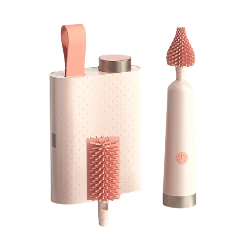 

Cup Washing Brush Set Nipple Food Grade Bottle Brush For Baby Nipple Food Grade 360 Degree Rotation Cleaner