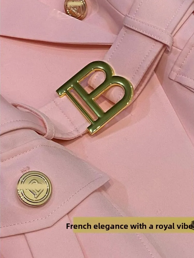 

Fluorescent Pink ket Suit Jaet Women's Commute Sle Long Sve Button up Slim Fit Workwear Cross-Border Faion