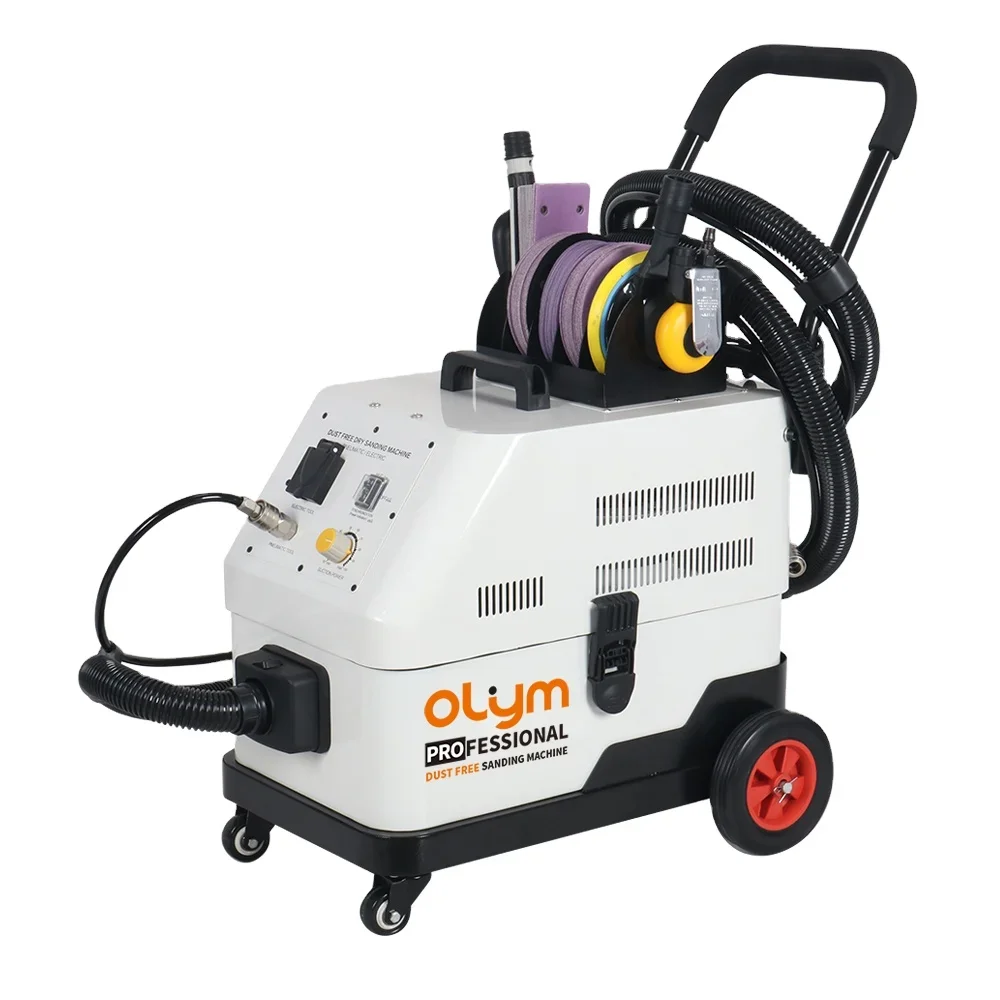 Latest high quality dry grinding car dust collector vacuum Dry Sanding Machine with large suction 50L for automotive