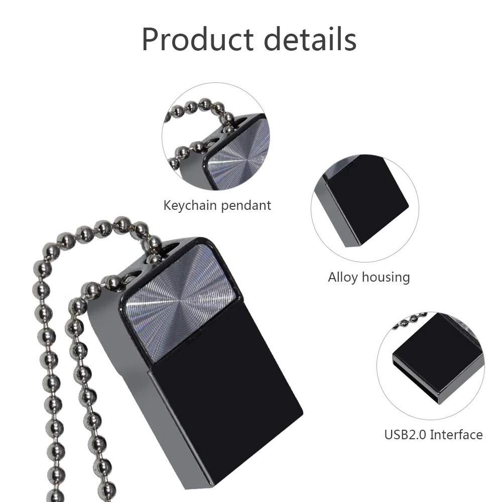 Mini Metal Usb Flash Drive USB 2.0 Pen Drive 64gb 128gb Flash memory card USB Stick Pendrive 8gb 16gb 32gb memory Stick