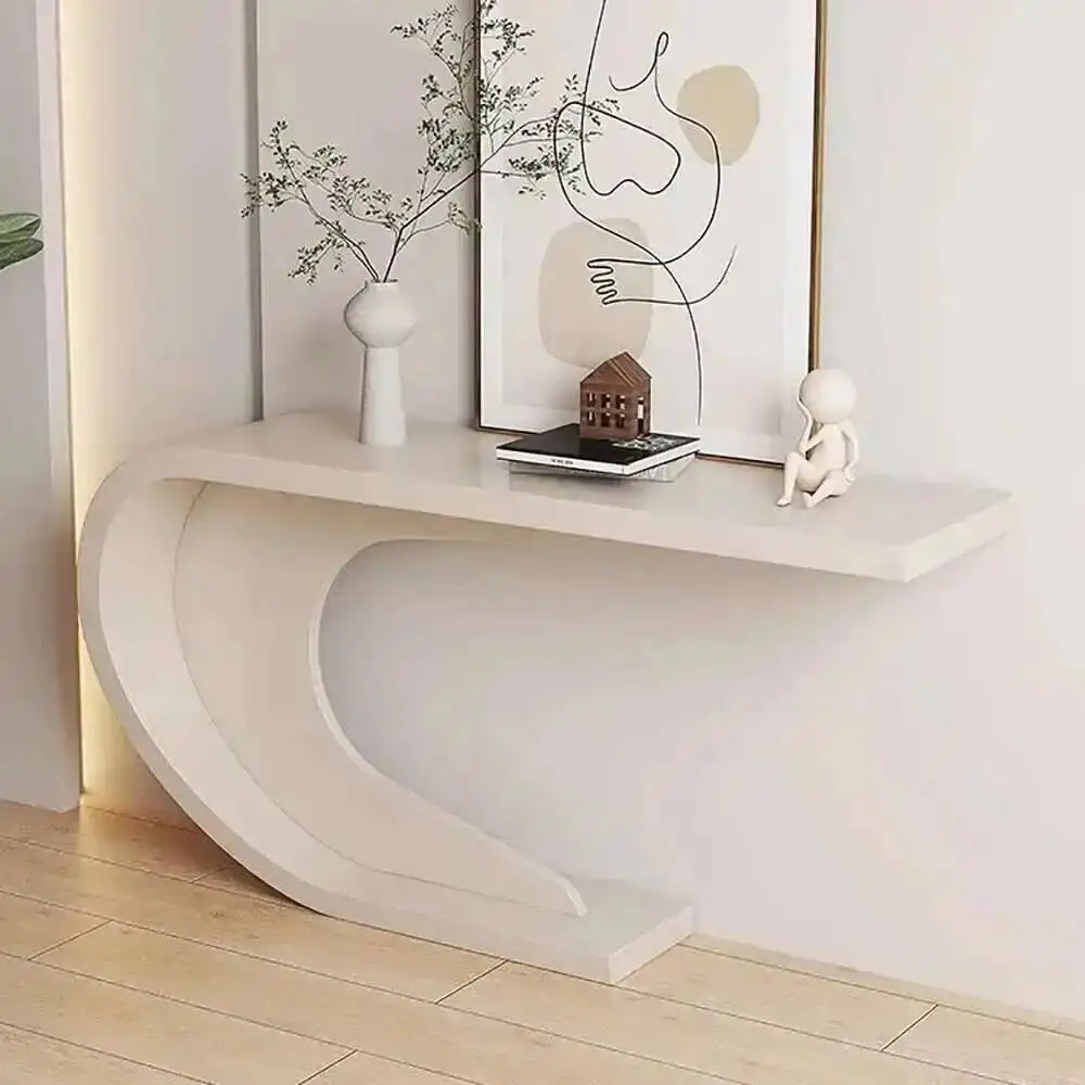 

Beauty Design Simple Hallway Trendy Table Unique Elegant Corner Table Delicacy Minimalist Tabel Console Hallway Table Furniture