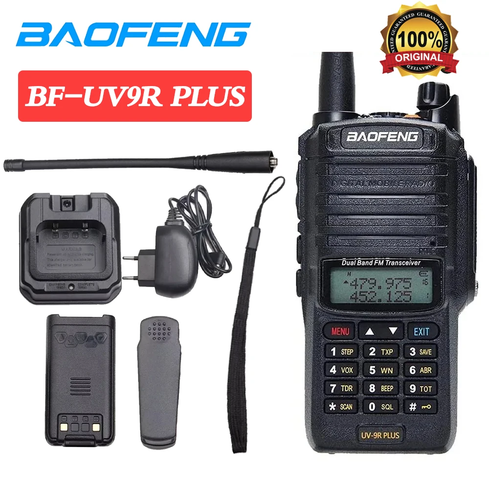 

BAOFENG UV-9R PLUS IP67 Waterproof Outdoor Comumicador Long Distance Communication Dust-Proof Fall-Proof Walkie Talkie