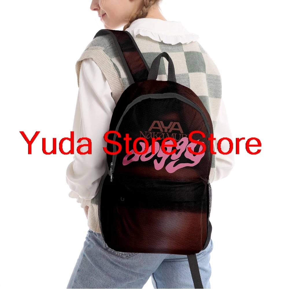 Aya Nakamura Backpacks Fashion Women Zipper Pack Casual Men Travelling Bag Harajuku Daypack