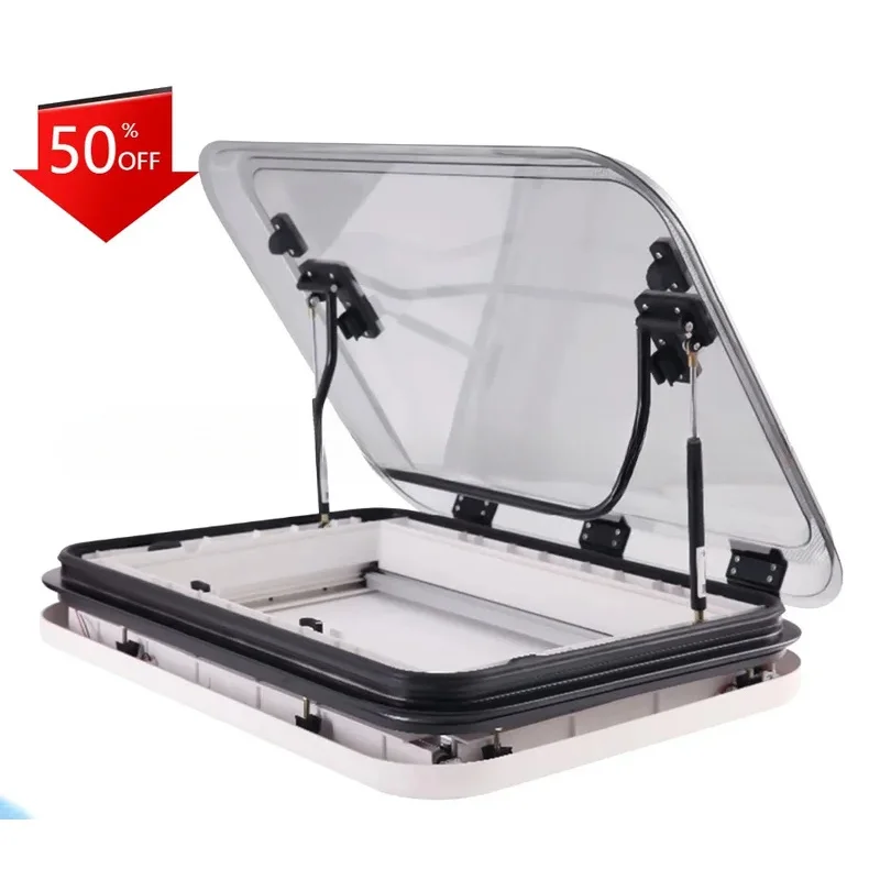 

RV Skylight Self-Propelled Travel Trailer Accessories Double-Layer Ventilation Sunshade Window Non-Escape Window