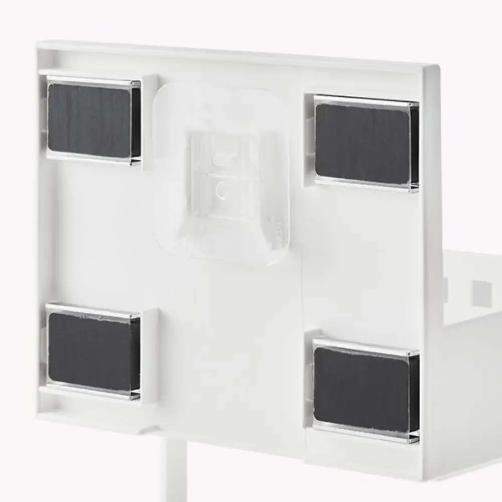 

Магнитный кухонный органайзер, полка для холодильника, стеллаж для хранения специй, подвесная полка-органайзер, белая пластиковая корзина для хранения, ванная комната