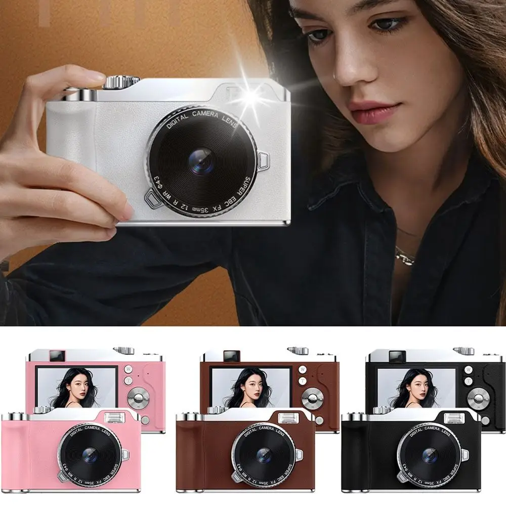 

Front/Rear Dual Camera 4K HD Digital Camera 16x Zoom Autofocus Entry-Level CCD Camera Rechargeable LED Fill light