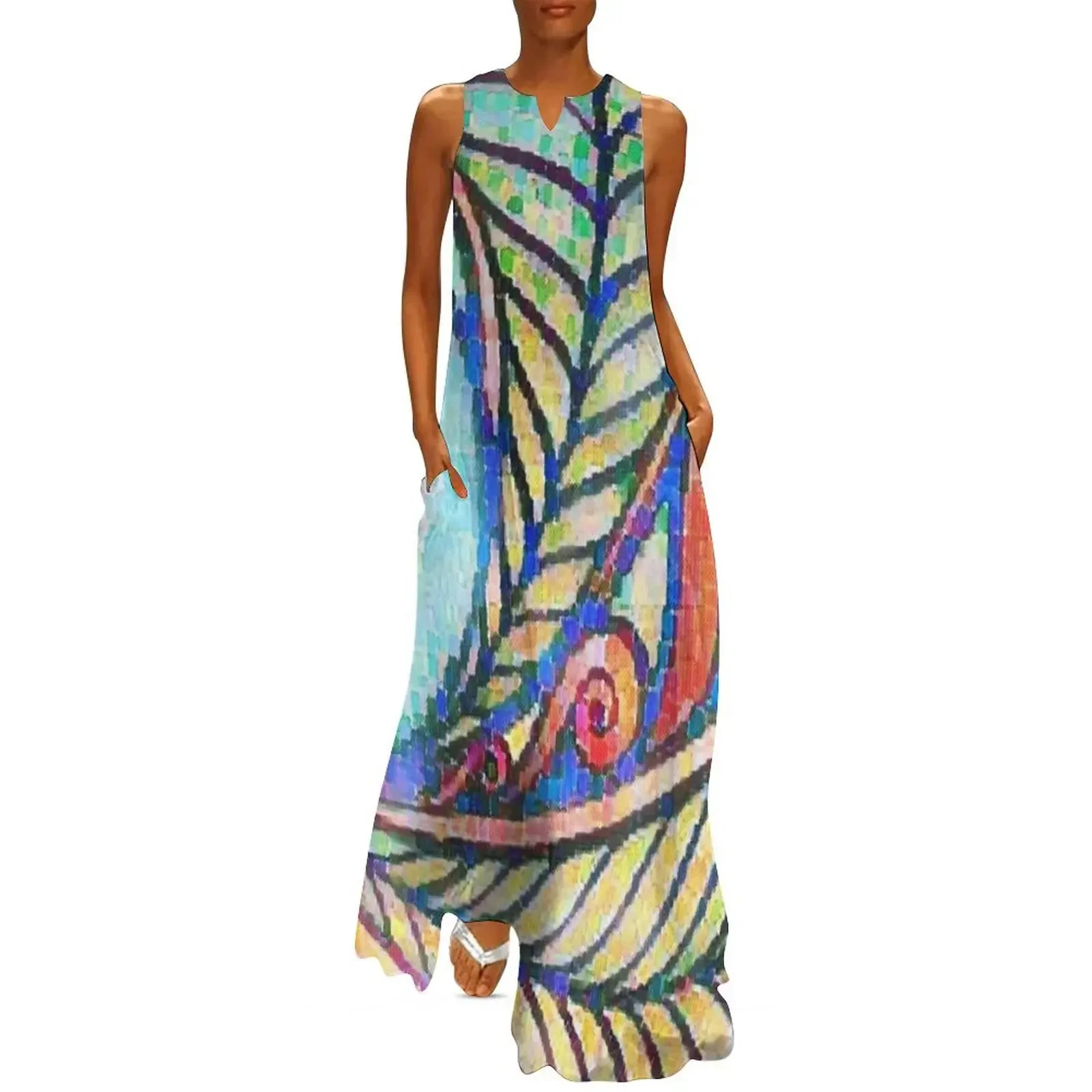 

Maori Art Design Long Dress elegant and pretty women's dresses dress women summer prom dress Woman clothes