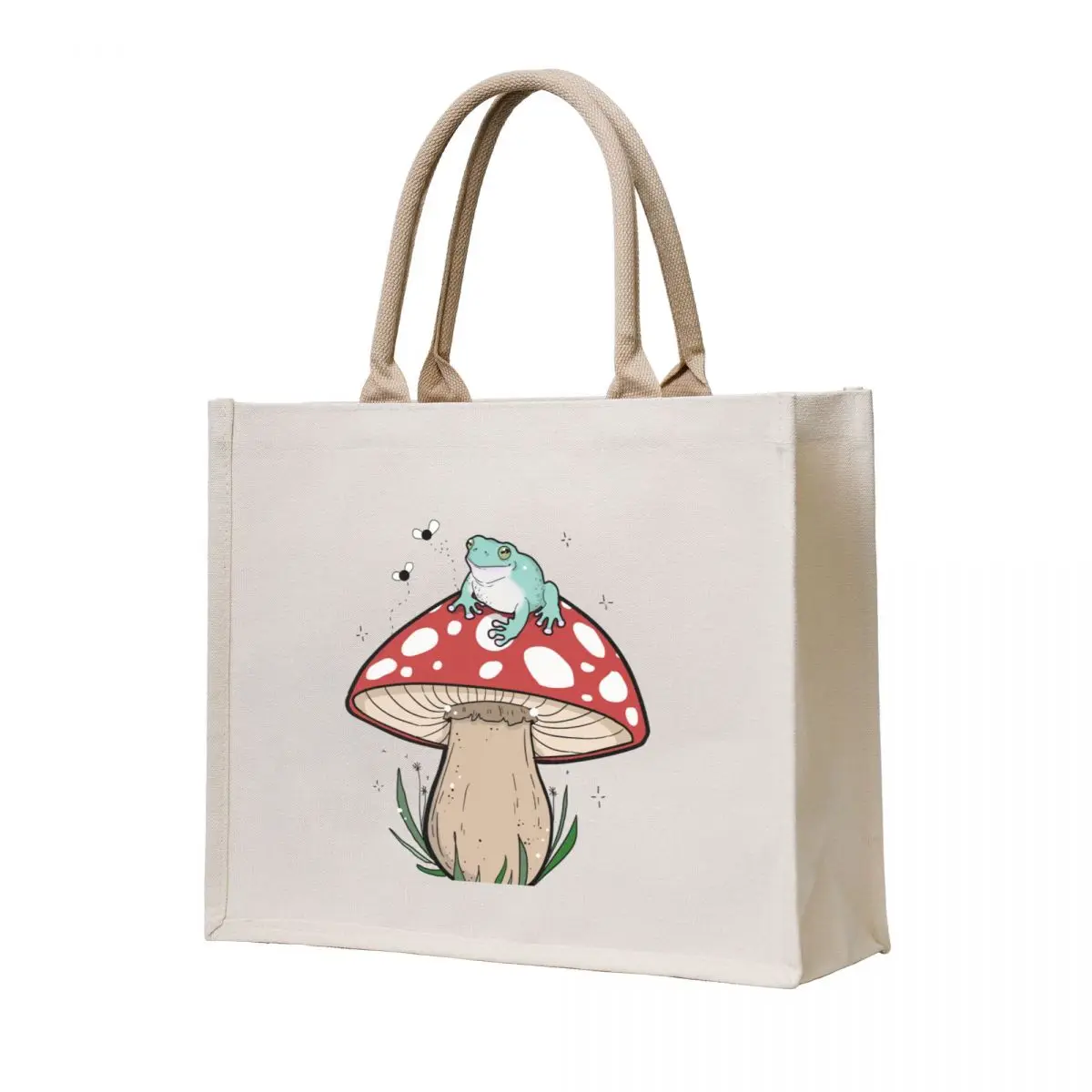 

Mushroom Frog Tote Bag shopping bag logo Cloth bags Gift bag ecological bags