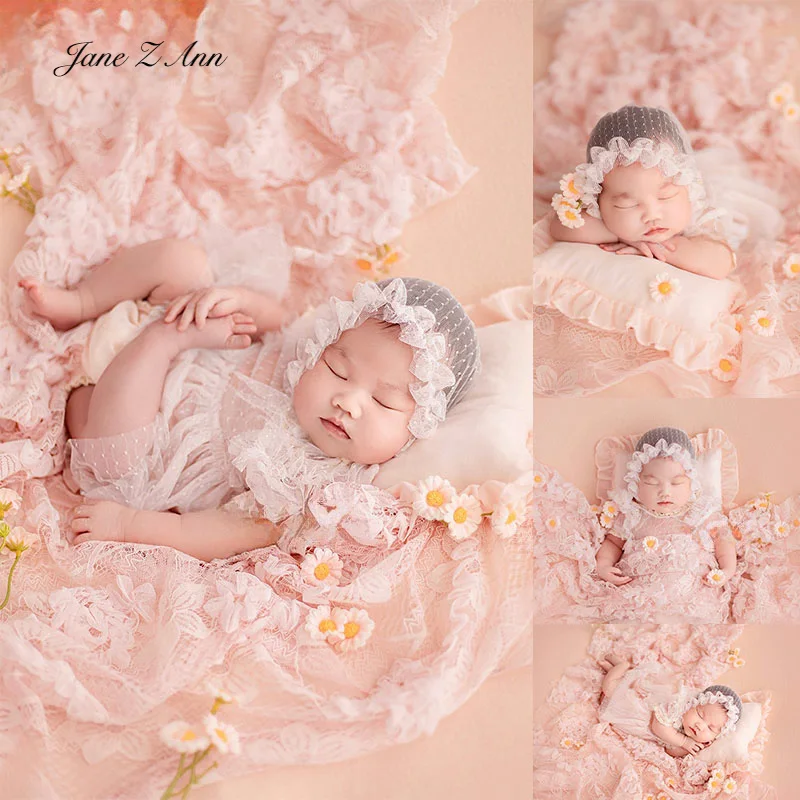 Baby photography clothing newborn infant spring small gauze dress children photo props shooting